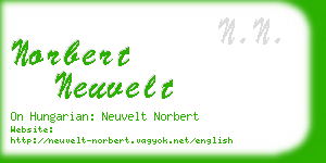 norbert neuvelt business card